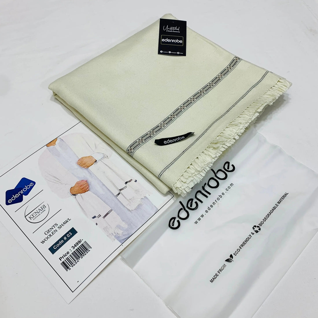 Handmade Wool shawl#D110 Kenari.Pk