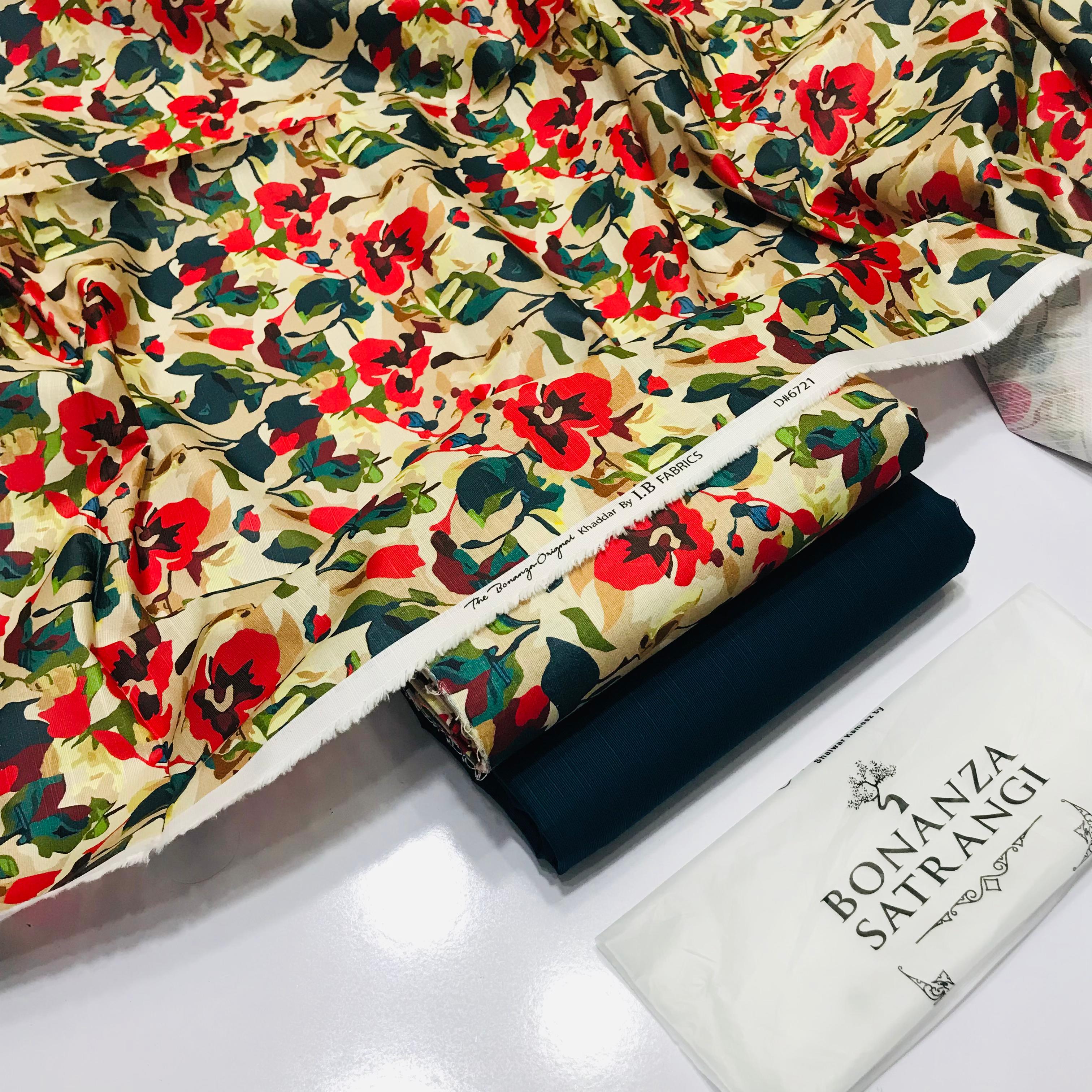 BONANZA KHADDAR DIGTIAL PRINT 2PC D#01