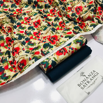 BONANZA KHADDAR DIGTIAL PRINT 2PC D#01